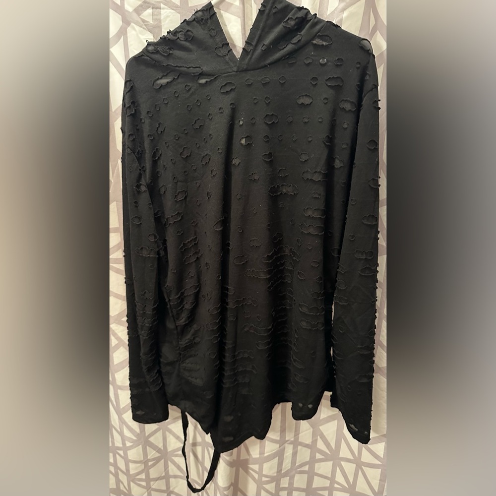 NWT, Zhe Lineman, mens hoodie, 3XL, black